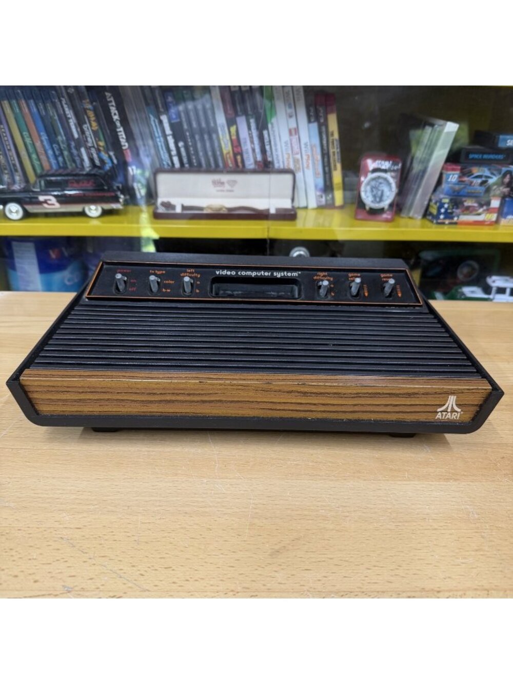 Atari 2600 Video Computer System Console 4-Switch Woodgrain CX-2600 Vintage